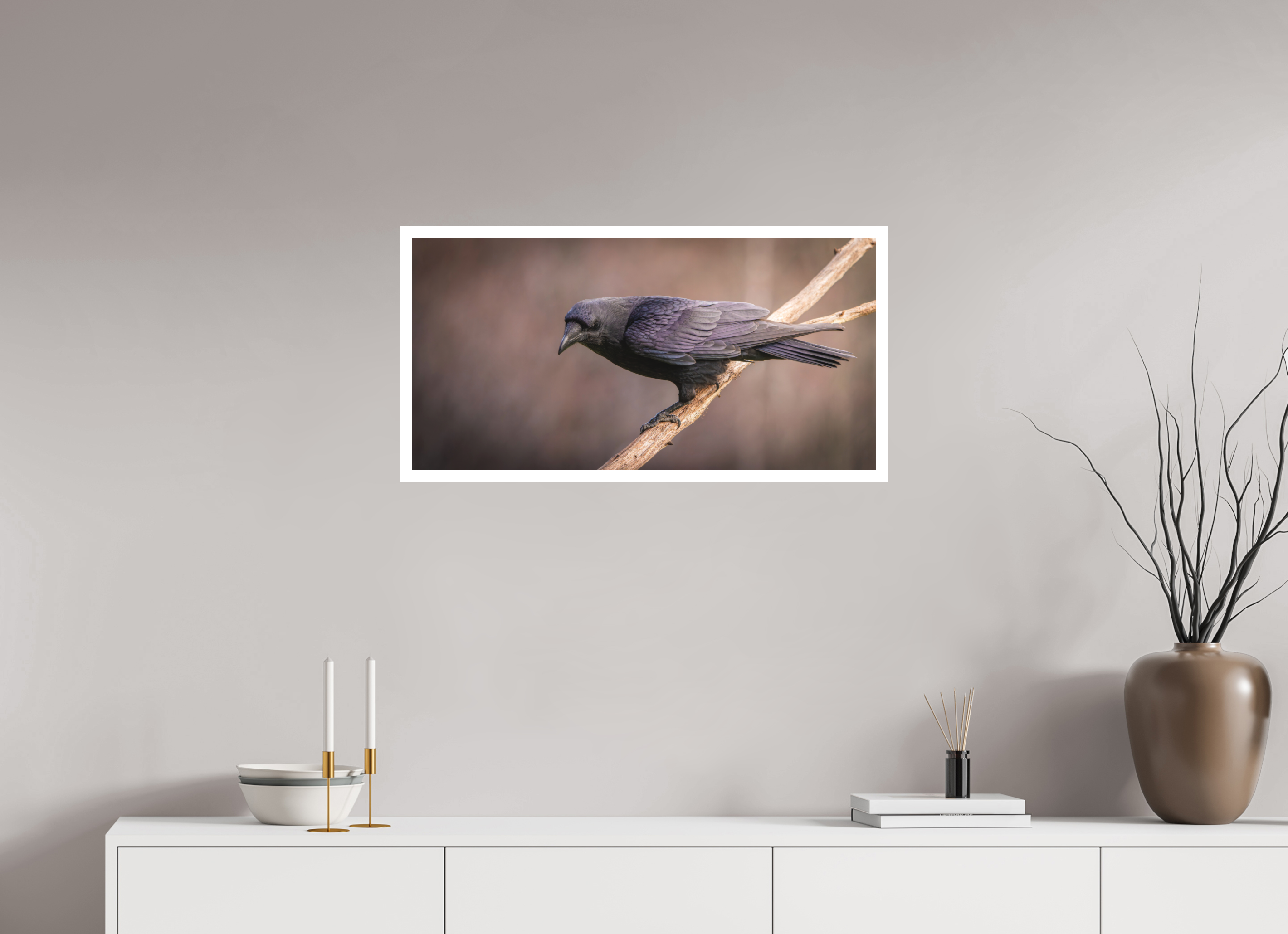 80 x 40 cm, Fine art print + 2cm border The man in black